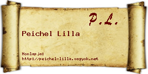Peichel Lilla névjegykártya